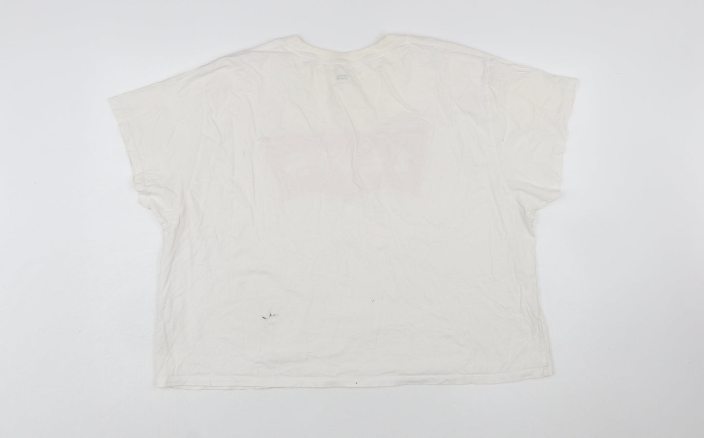 Levi's Women's White XL Short Sleeve Logo Cotton T-Shirt