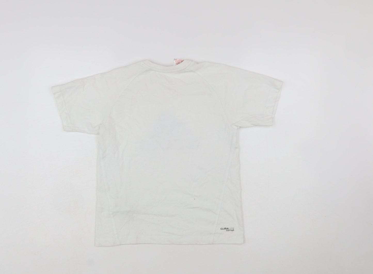 Adidas Boys White Clima365 Performance T-Shirt 10 Years Regular Fit