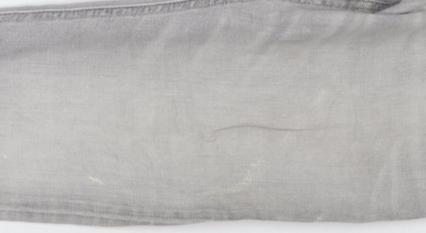Diesel Industry Men's Grey Slim Fit Straight Leg Jeans Size 29