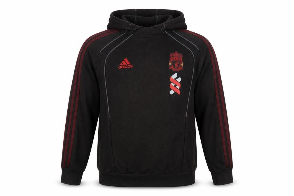Adidas Men’s Black Liverpool FC Logo Pullover Hoodie Size L
