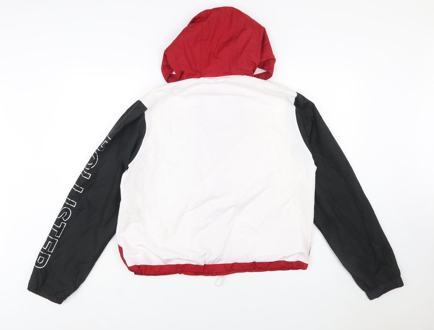 Hollister Women Multicoloured L Windbreaker Jacket Hooded Logo Zip