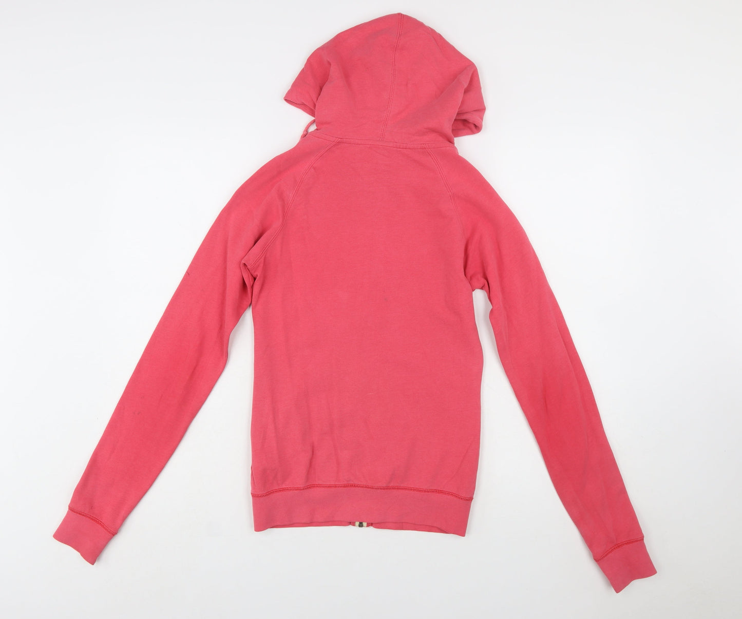Nike Womens Pink Full Zip Hoodie XS Cotton Track & Field Sweatshirt