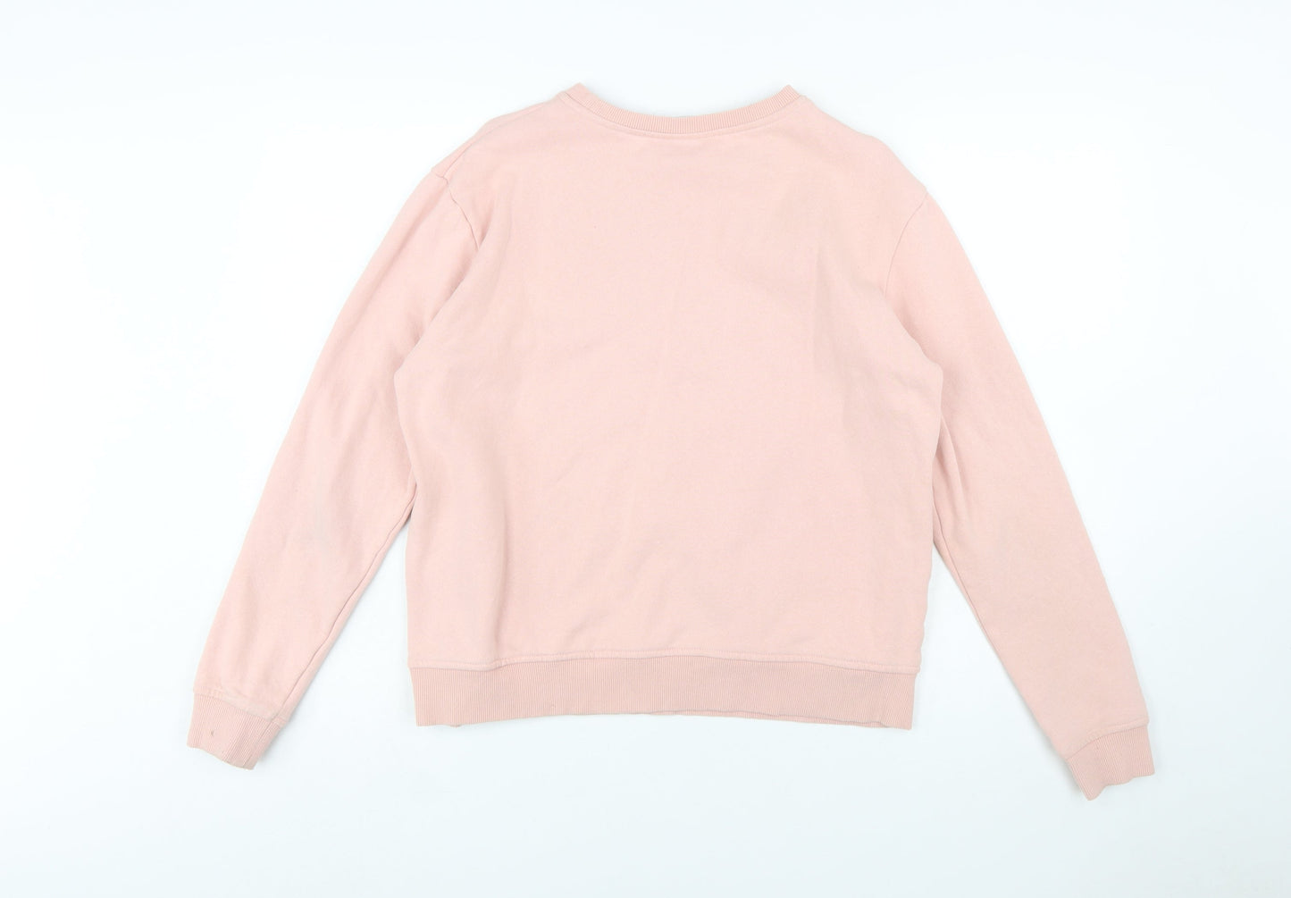 FILA Women Pink Crew Neck Pullover Sweatshirt Size L Cotton Blend