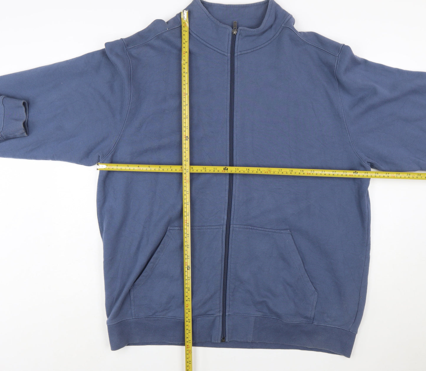 L.L.Bean Men's Blue XL Tall Full Zip Sweatshirt Classic Fit