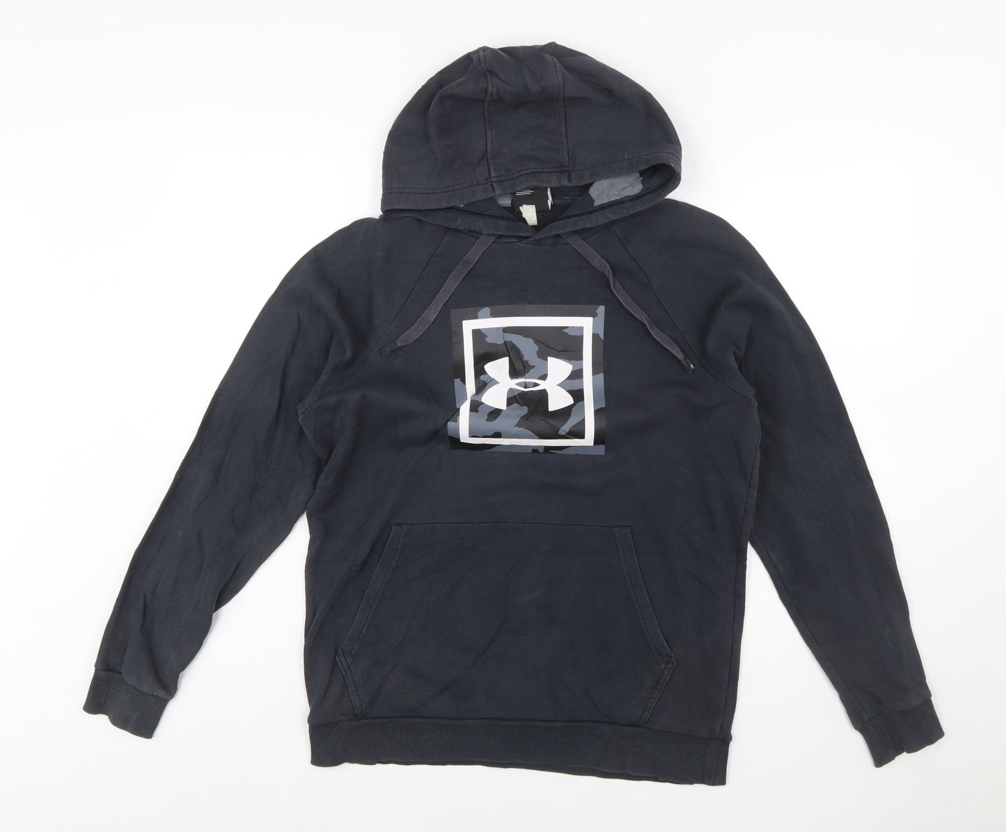 Under Armour Men’s Black Pullover Hoodie Small Logo Sportswear