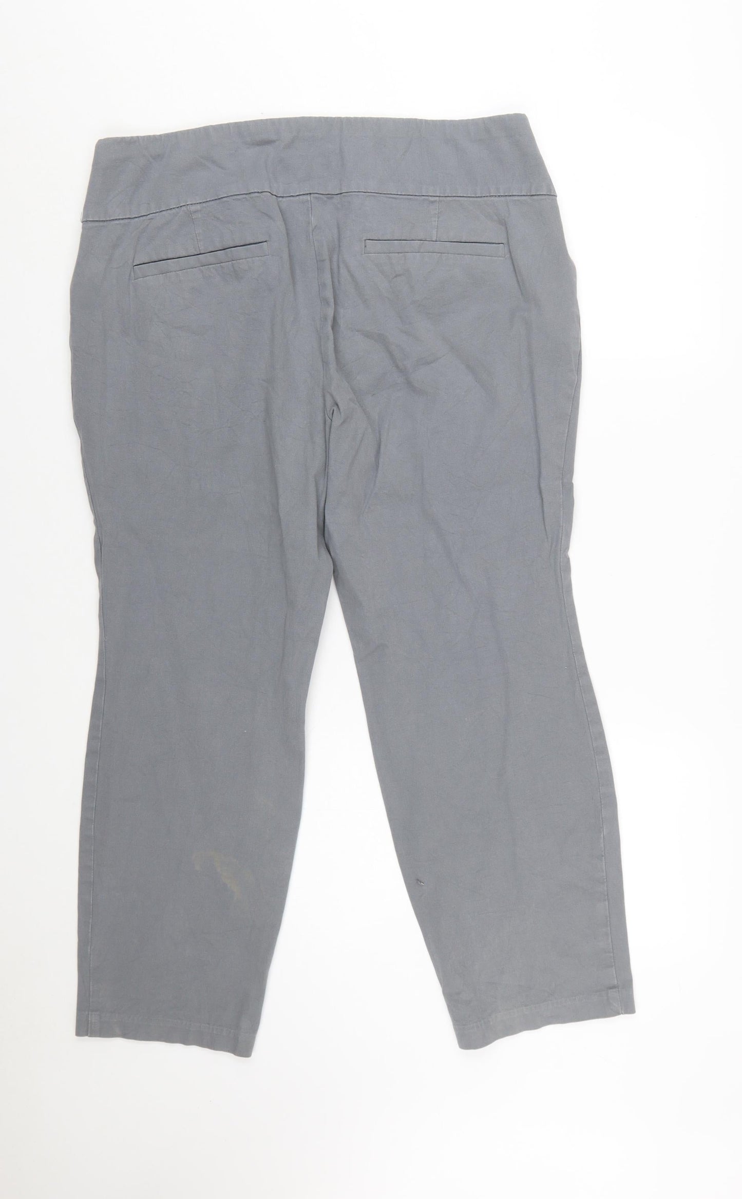 Lee Women’s Grey Petite Slim Fit Sculpting Trousers Size 18 Plus