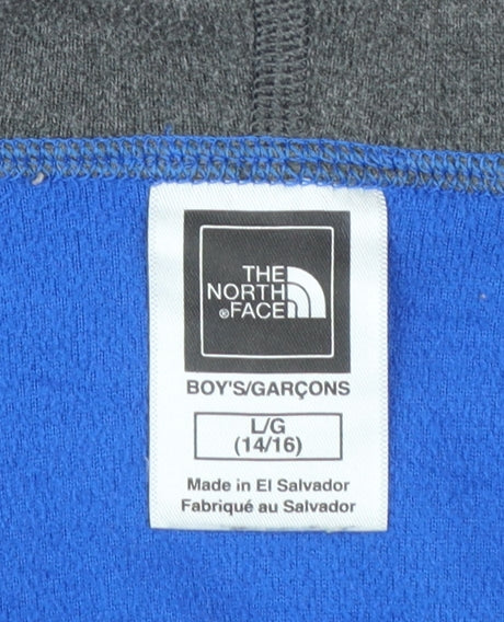 The North Face Boys Blue Grey Full Zip Fleece Hoodie 14-16 Years