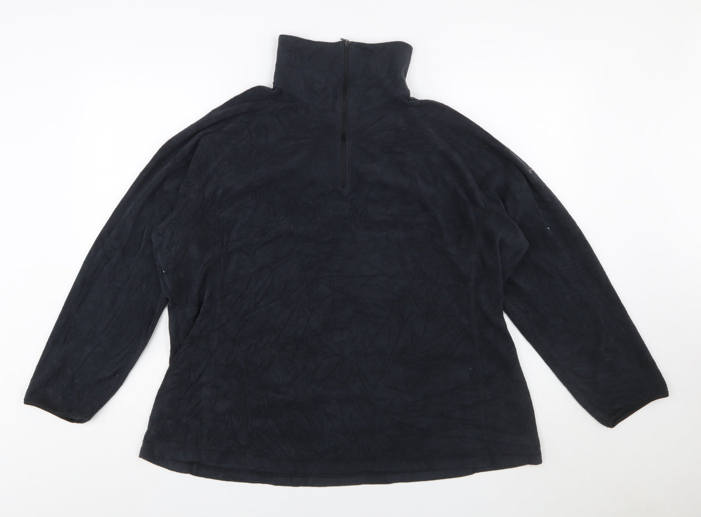 Columbia Men's Black 2XL Fleece 1/4 Zip Pullover Sweatshirt