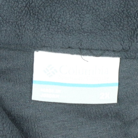 Columbia Men's Black 2XL Fleece 1/4 Zip Pullover Sweatshirt