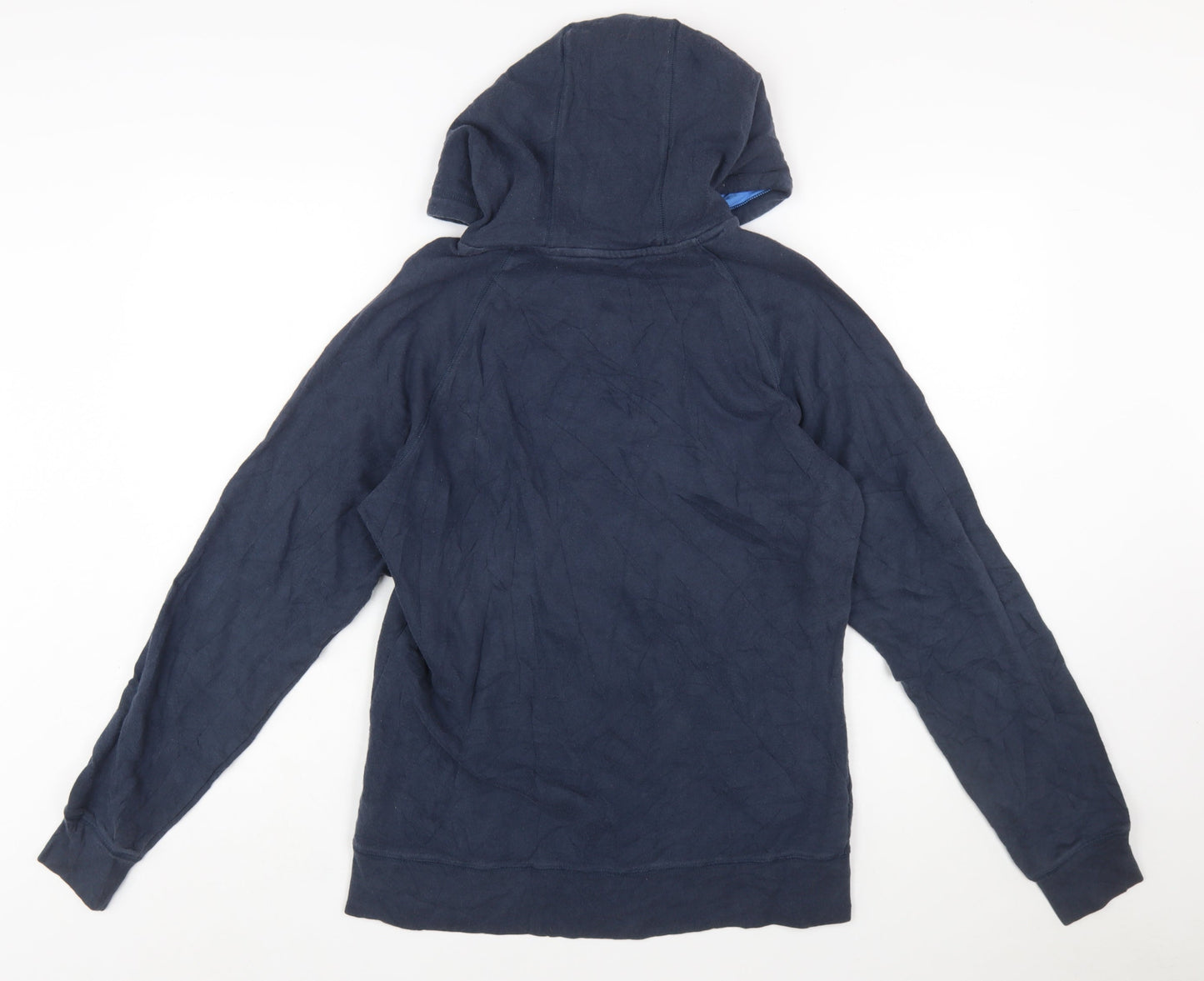 The North Face Womens Blue Pullover Hoodie Size L Cotton Blend