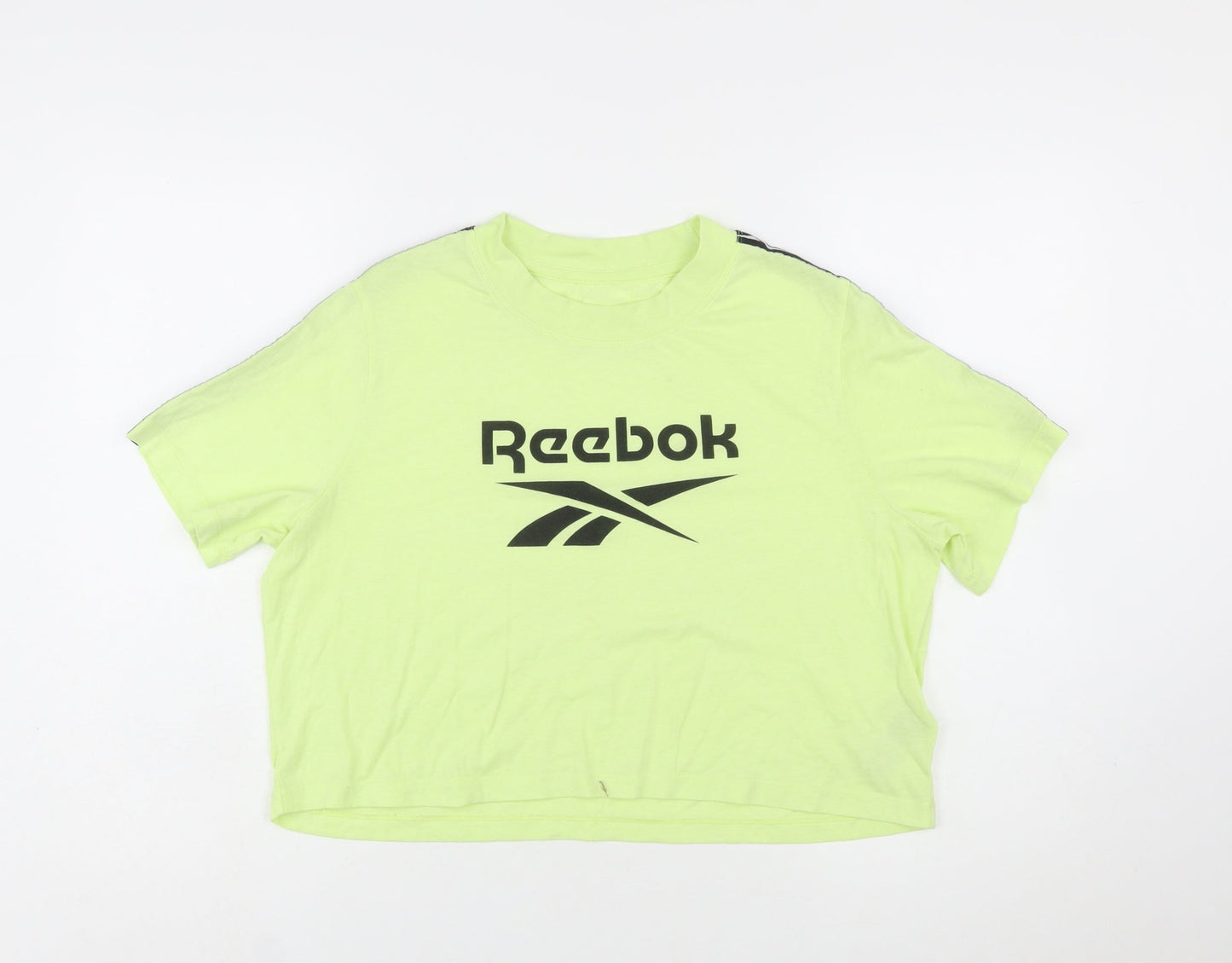 Reebok Womens Green Cropped T-Shirt XL