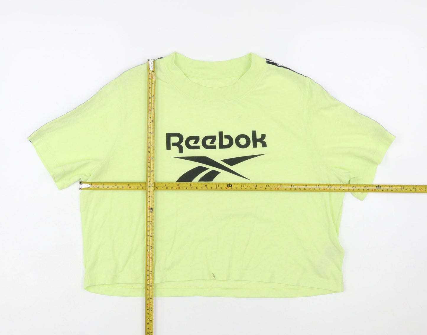 Reebok Womens Green Cropped T-Shirt XL