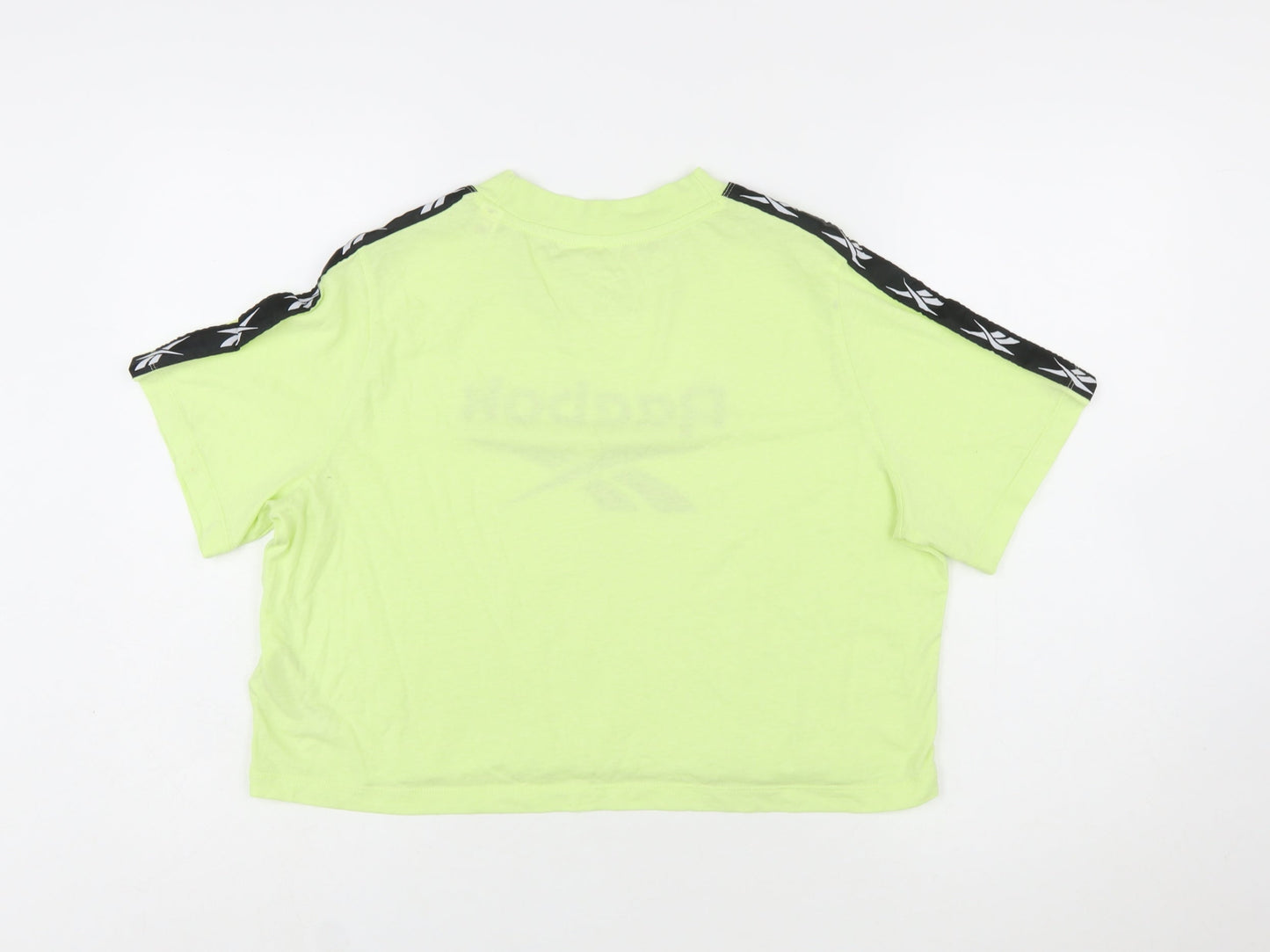Reebok Womens Green Cropped T-Shirt XL