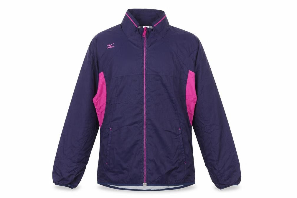 Mizuno Women's Purple Windbreaker Jacket M Breath Thermo Thermal Plus