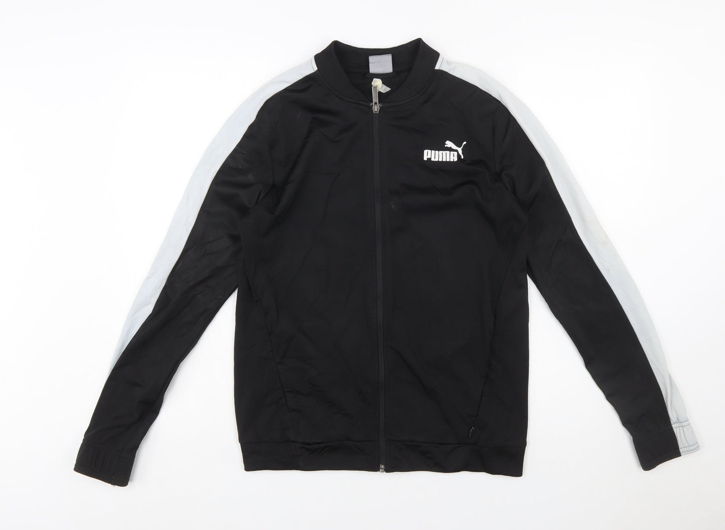 Puma Men's Black Full Zip Sports Sweatshirt Jacket Size S