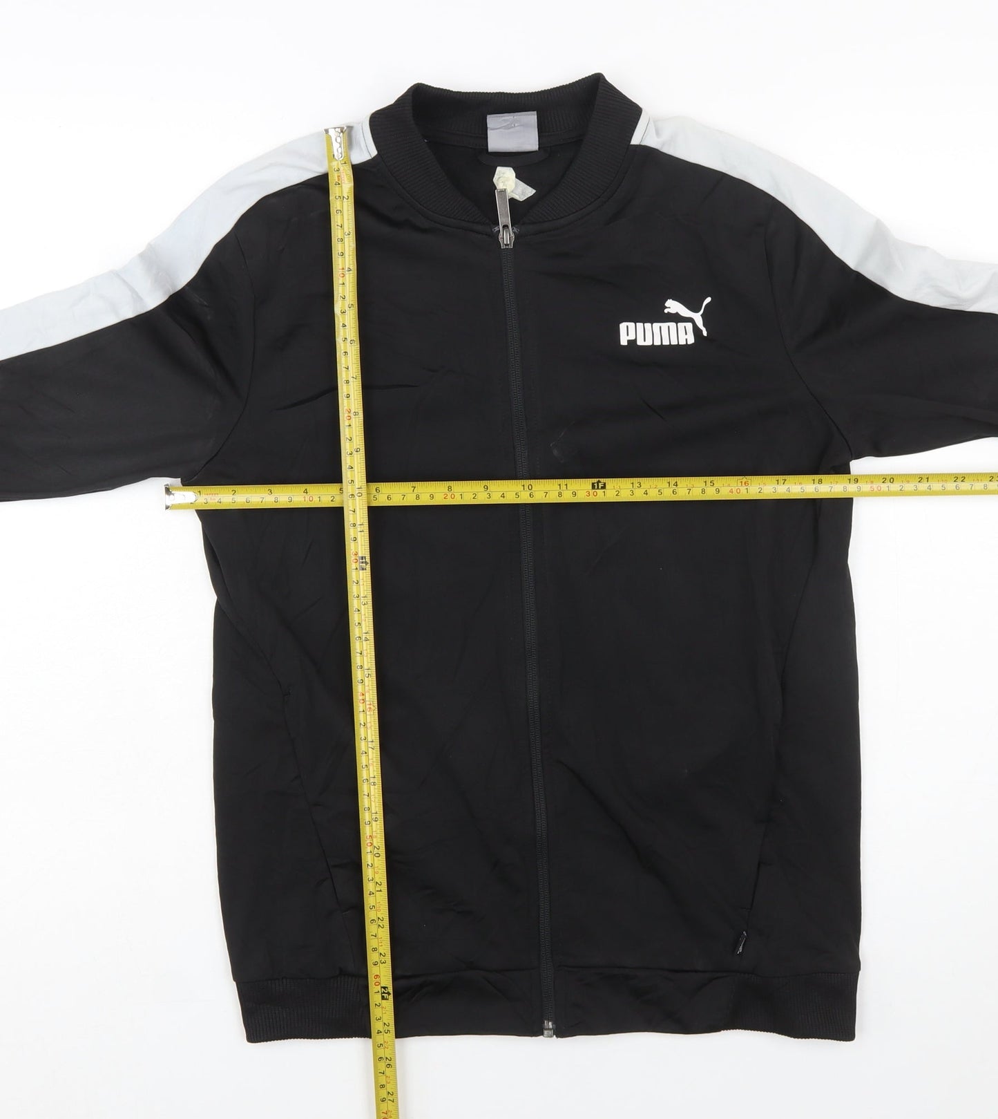 Puma Men's Black Full Zip Sports Sweatshirt Jacket Size S