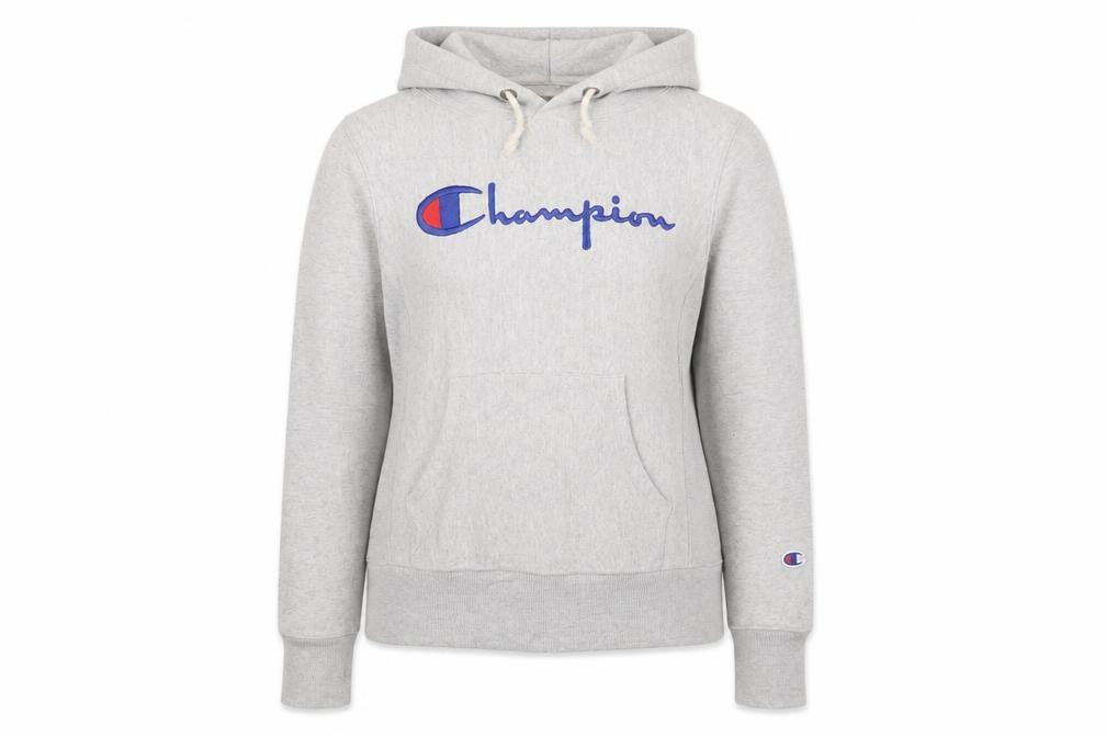 Champion Women's Grey Small Reverse Weave Pullover Hoodie