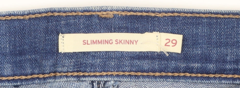 Levi Strauss Women's Blue Slimming Skinny Stretch Jeans Size 29