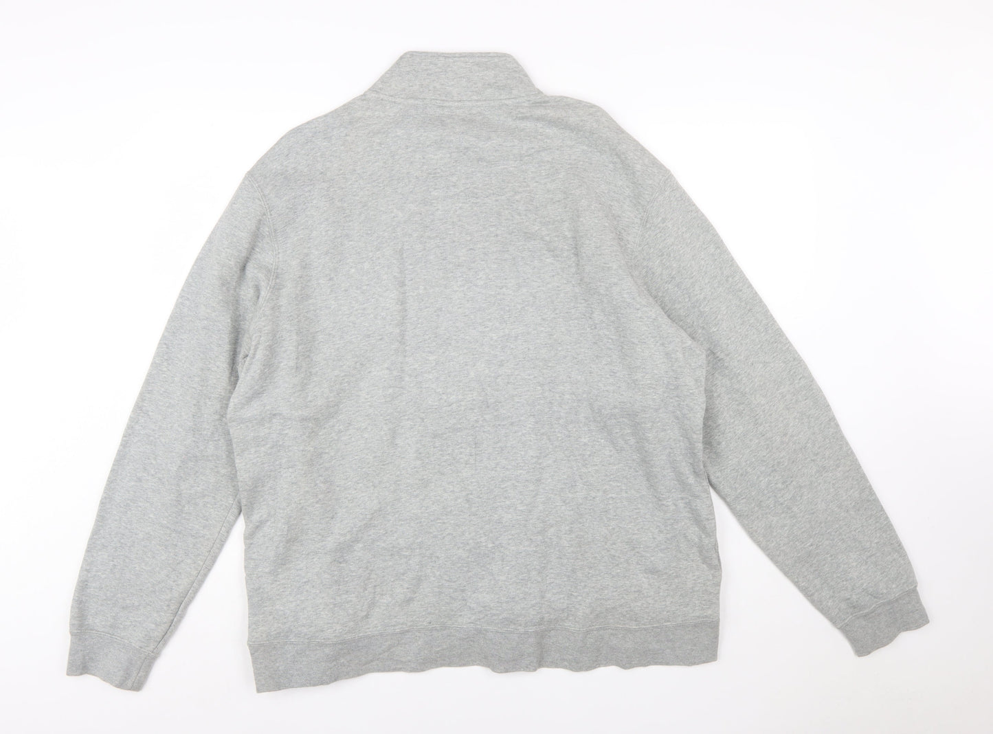 Nike Men's Grey XL Half Zip Fleece Sweatshirt Regular Fit