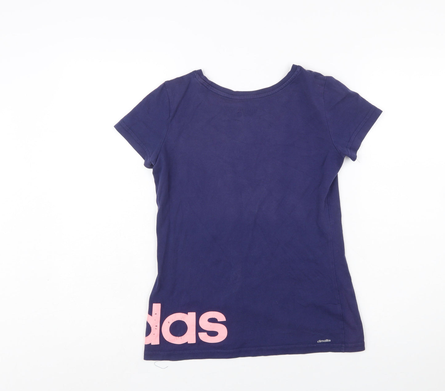 Adidas Women's Blue XS Basic Slim Fit Sports T-Shirt