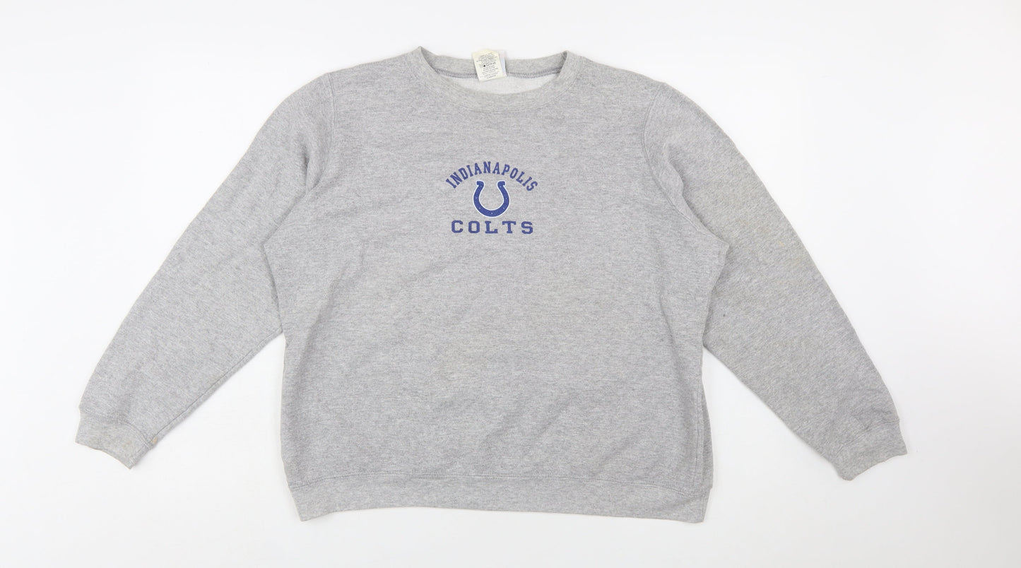 NFL For Her Grey Indianapolis Colts Women's XL Pullover Sweatshirt