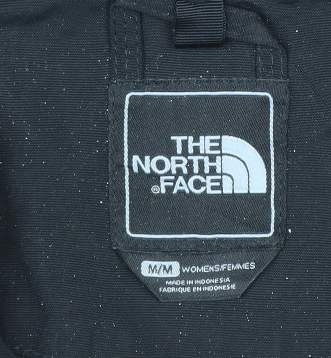 The North Face Womens Black M Ski Jacket Hooded Waterproof Mid-Length