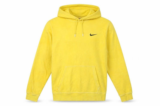 Nike Mens Yellow Pullover Hoodie M Hooded Fleece Sweatshirt