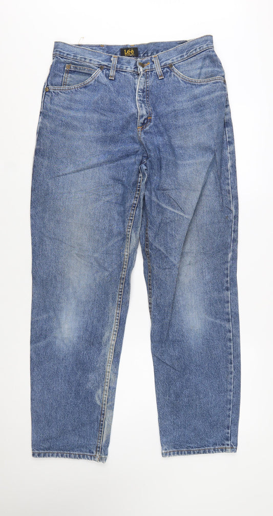 Lee Riders Men's Blue 34x32 Straight Fit Vintage Denim Jeans