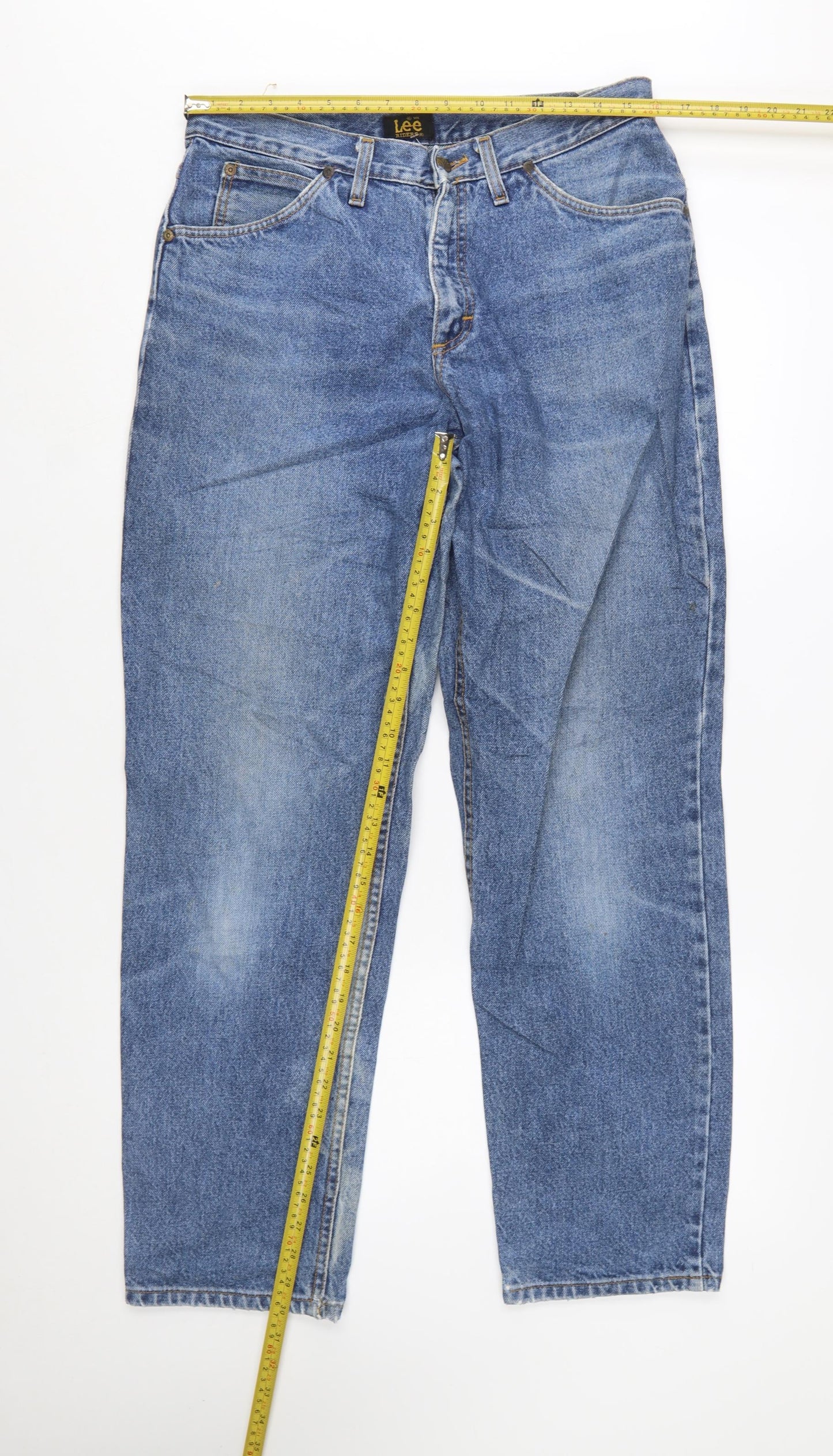 Lee Riders Men's Blue 34x32 Straight Fit Vintage Denim Jeans