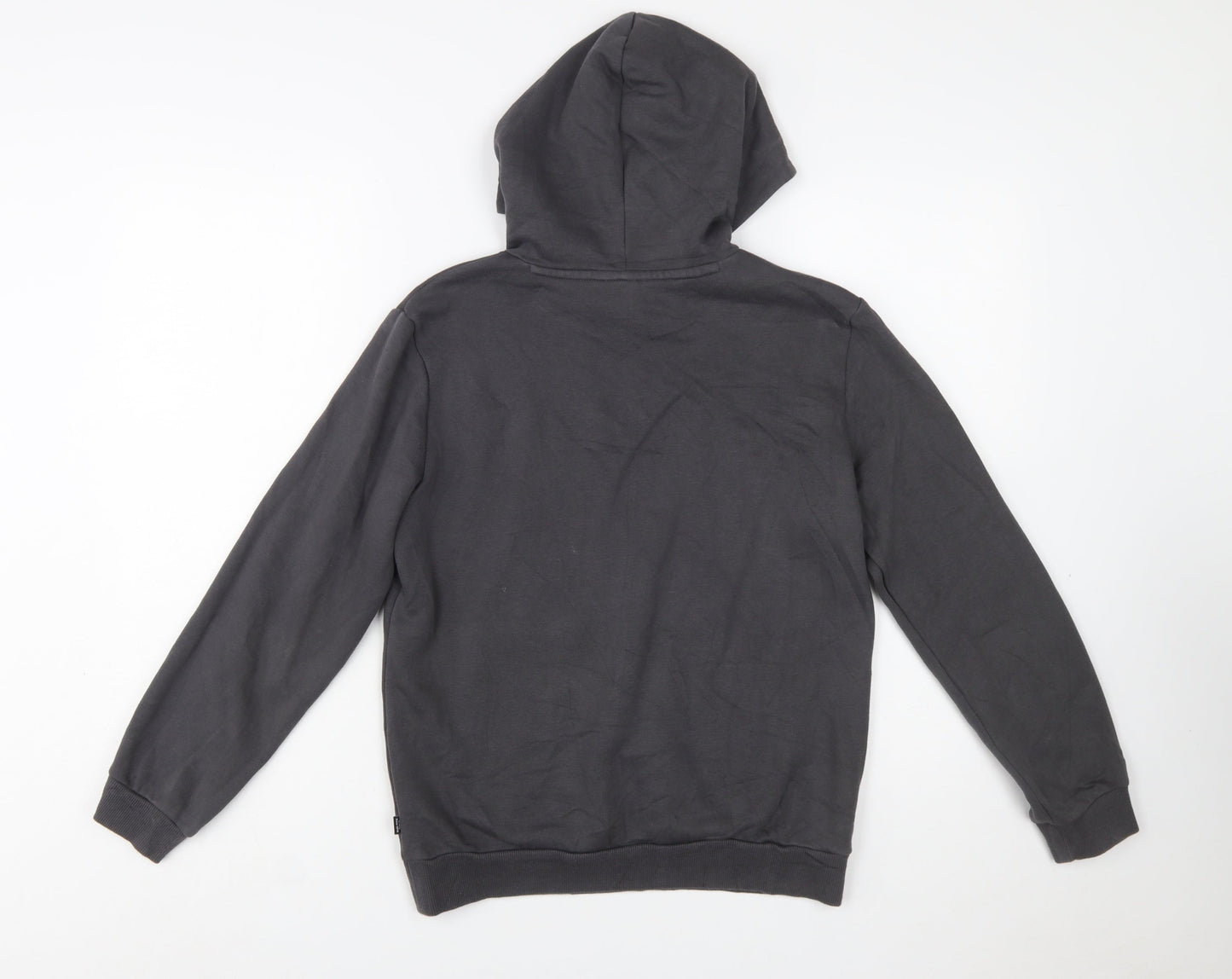Puma Boys Black Pullover Hoodie Size 13-14 Years Cotton Blend