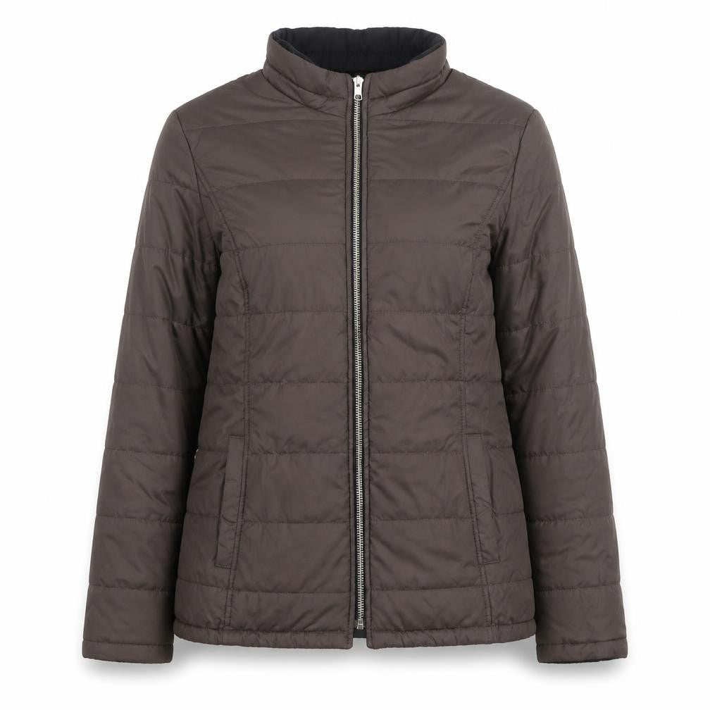 Marks & Spencer Women's Brown Petite Puffer Jacket UK 10