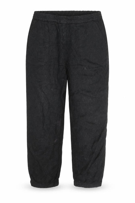 ZARA Women Black Cropped Relaxed Fit Jeans Size M