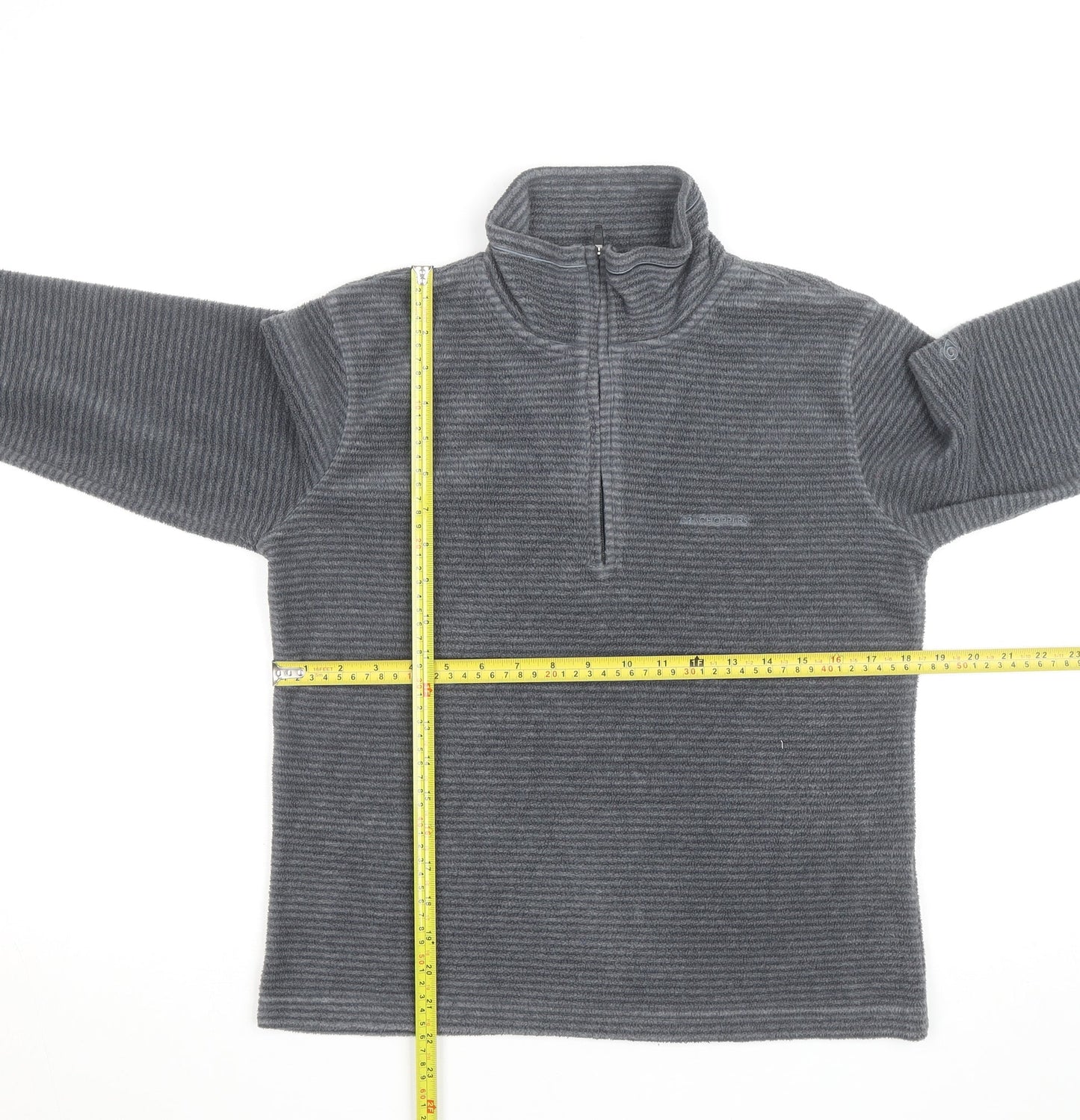 Craghoppers Womens Grey Fleece Half Zip Activewear Jacket UK 12