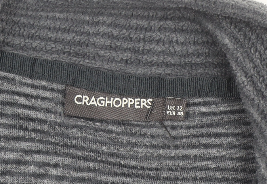 Craghoppers Womens Grey Fleece Half Zip Activewear Jacket UK 12