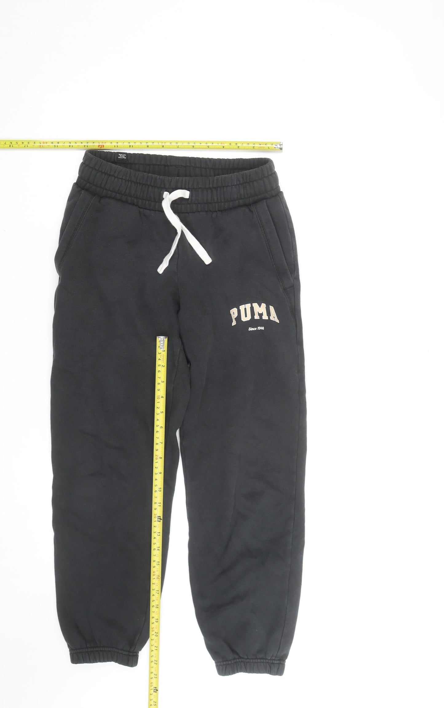 Puma Men's Black XS Jogger Sweatpants Fleece Activewear Trousers
