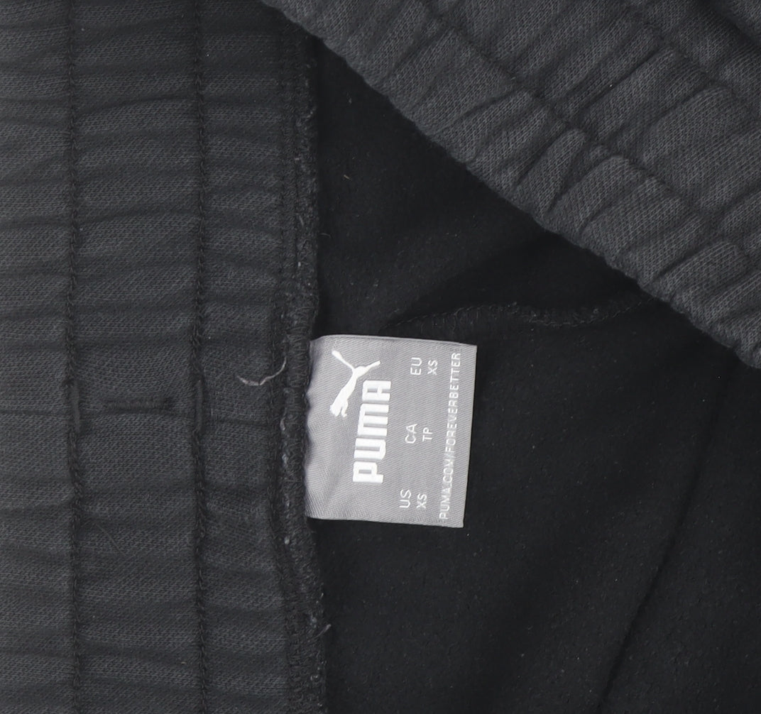 Puma Men's Black XS Jogger Sweatpants Fleece Activewear Trousers