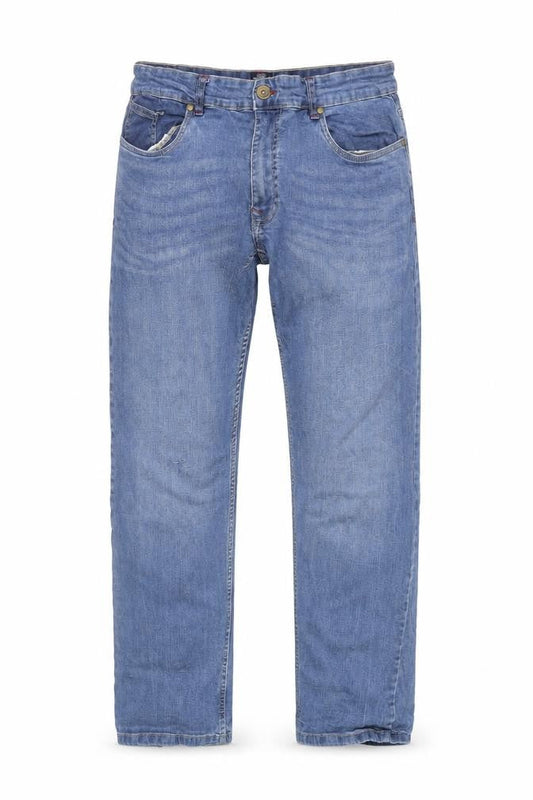 IND/078 Men’s Blue Straight Leg Denim Jeans Size 32 Regular Fit