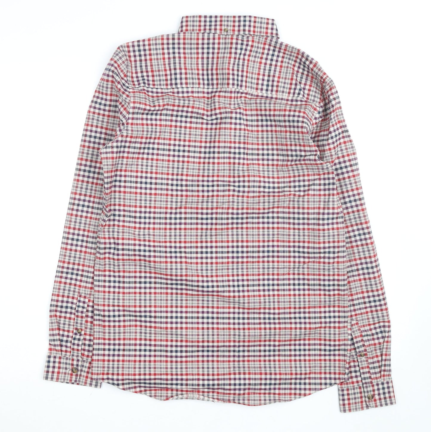 Next Boys Multicoloured Check Button-Up Long Sleeve Shirt 15 Years