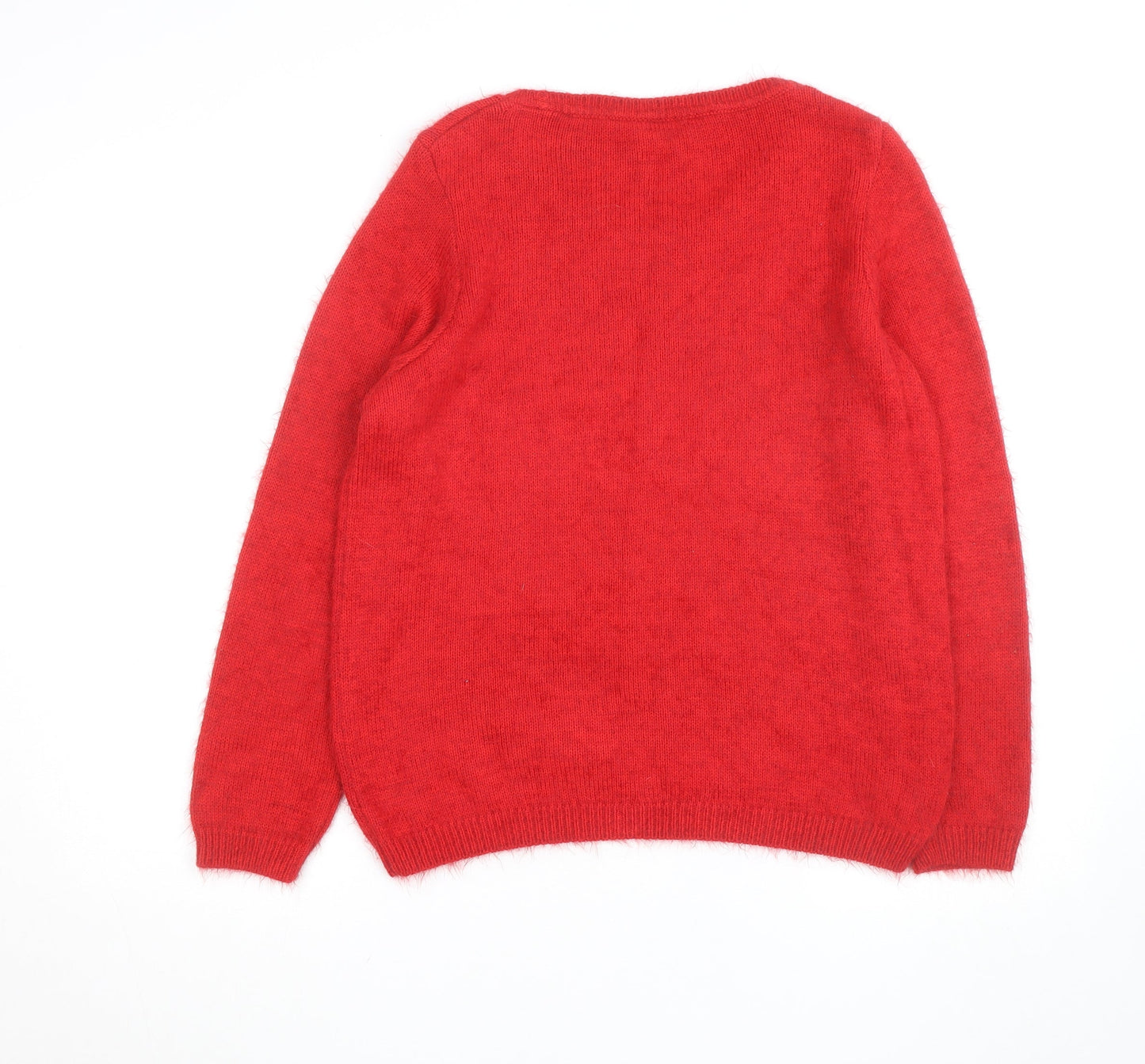 Disney at George Women’s Red Sequin Minnie Mouse Christmas Jumper UK 14