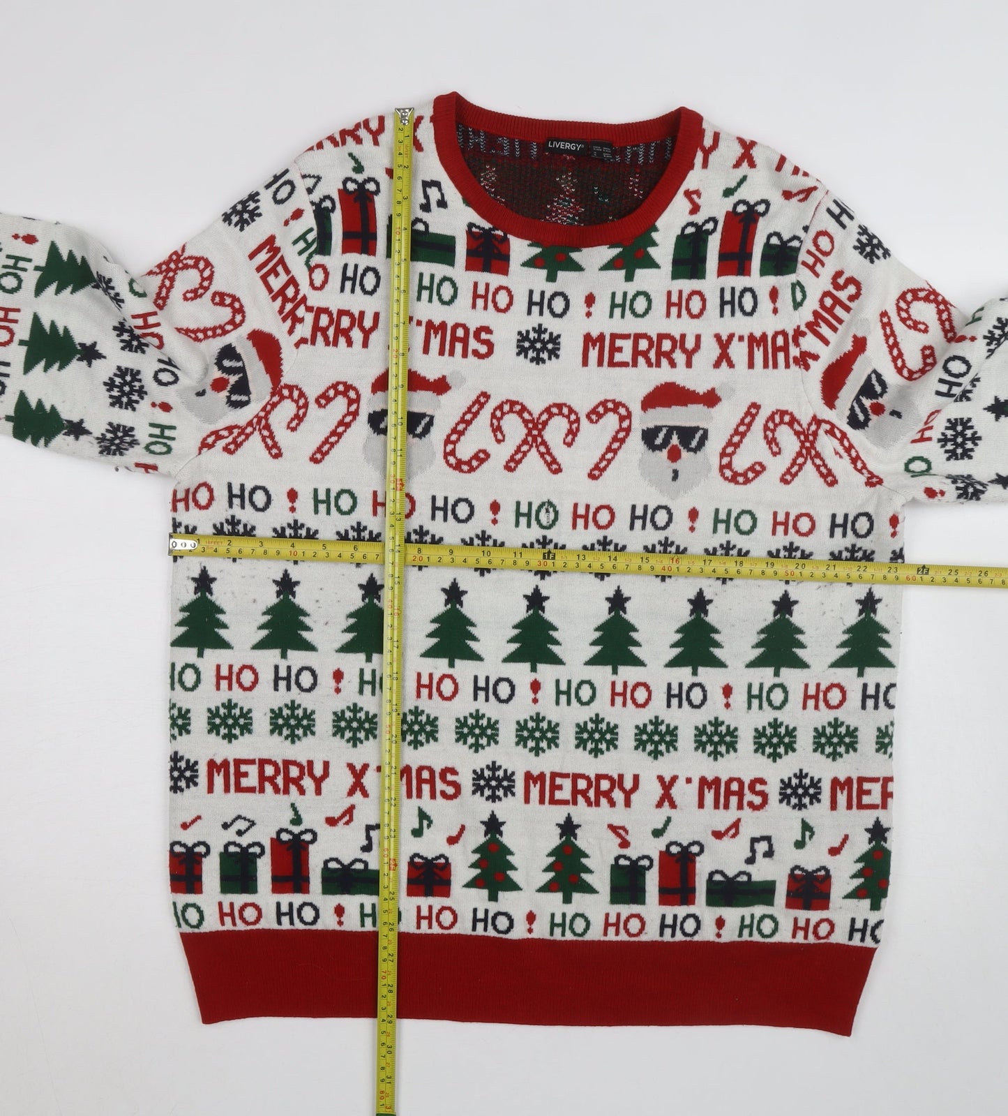 Livergy Unisex Multicoloured Christmas XL Pullover Jumper