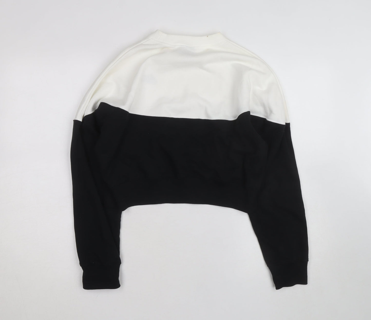 Nike Women's Black & White Crew Neck Pullover Sweatshirt Size M
