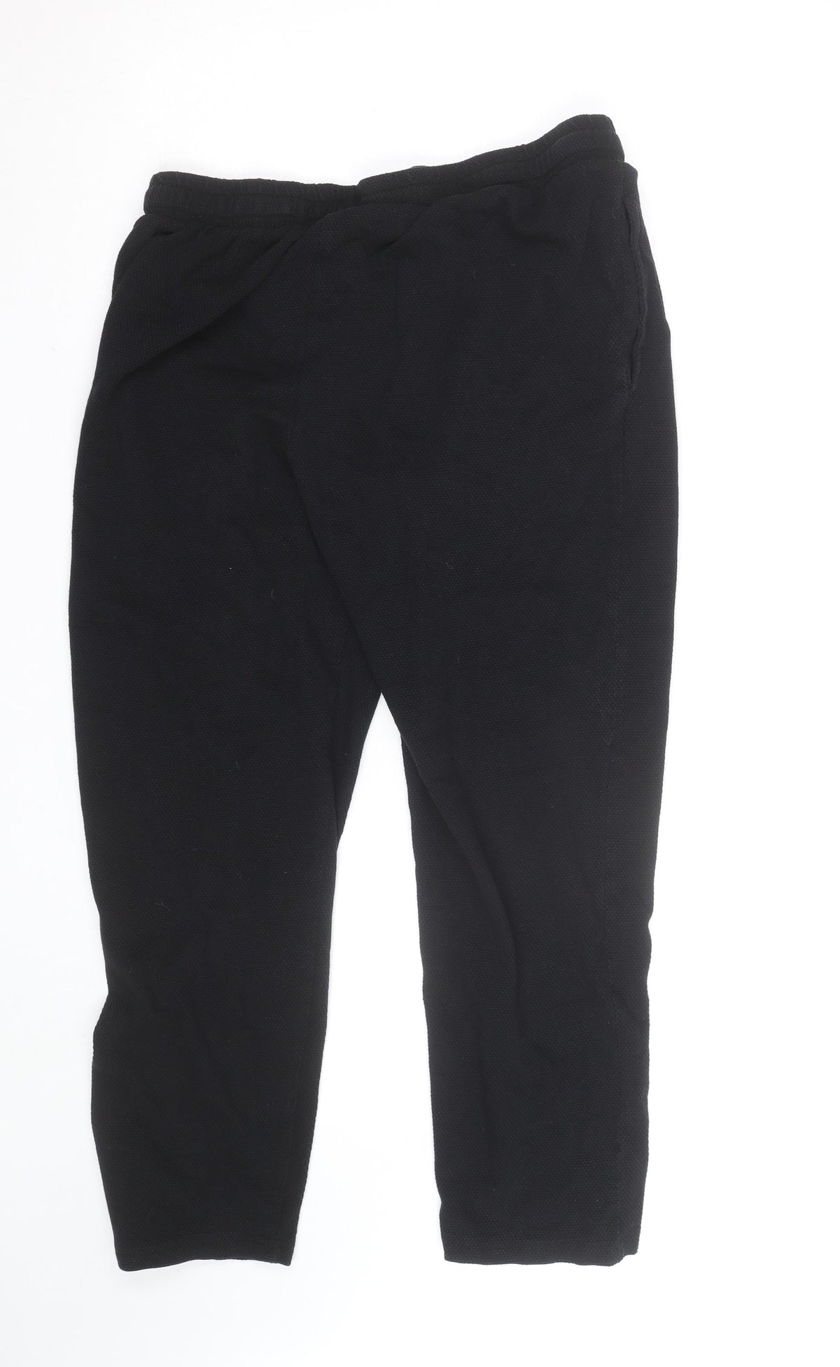 Pure Collection Women Black M Jogger Trousers Cotton Blend