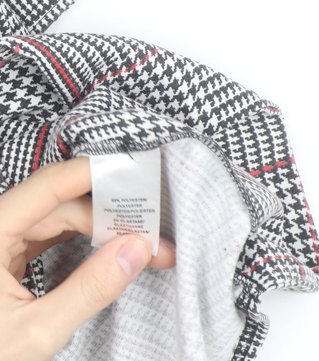 Spotted Women's Grey Check Longline Blazer Size 10 Classic Workwear