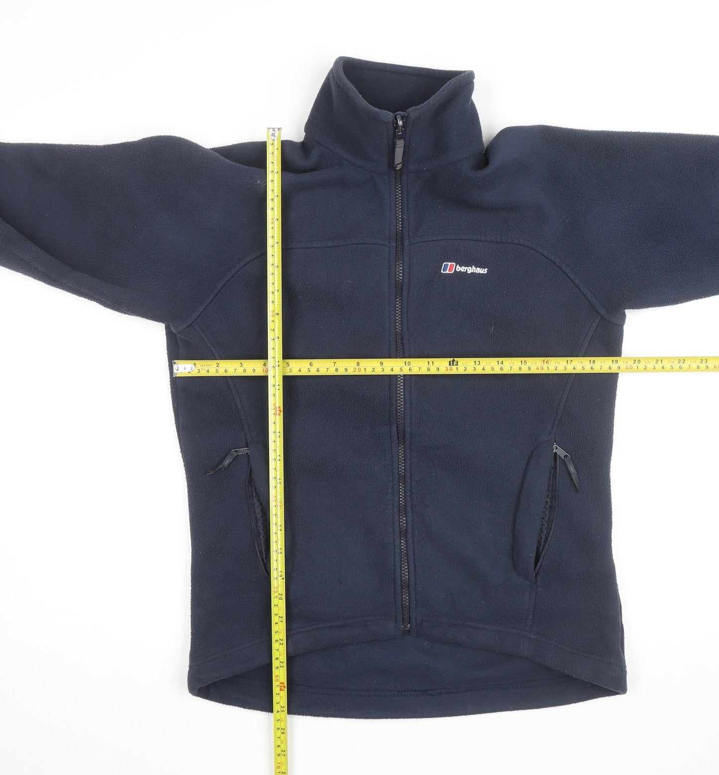 Berghaus Womens Blue Fleece Full Zip Mid-Length Jacket Size 10