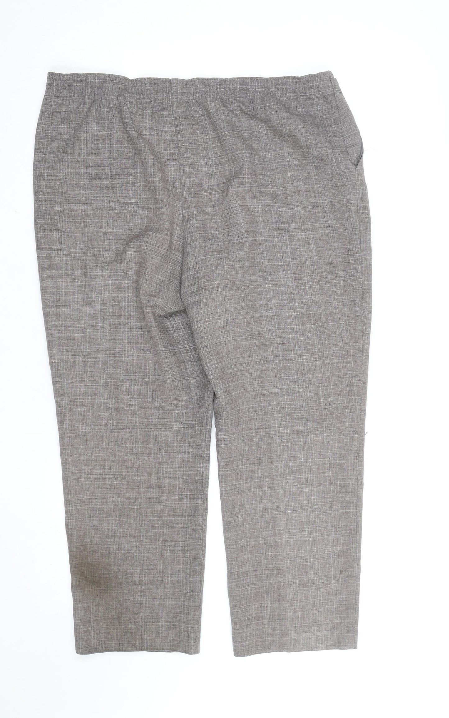Classics Petite Grey Check Cropped Trousers Women’s Size P