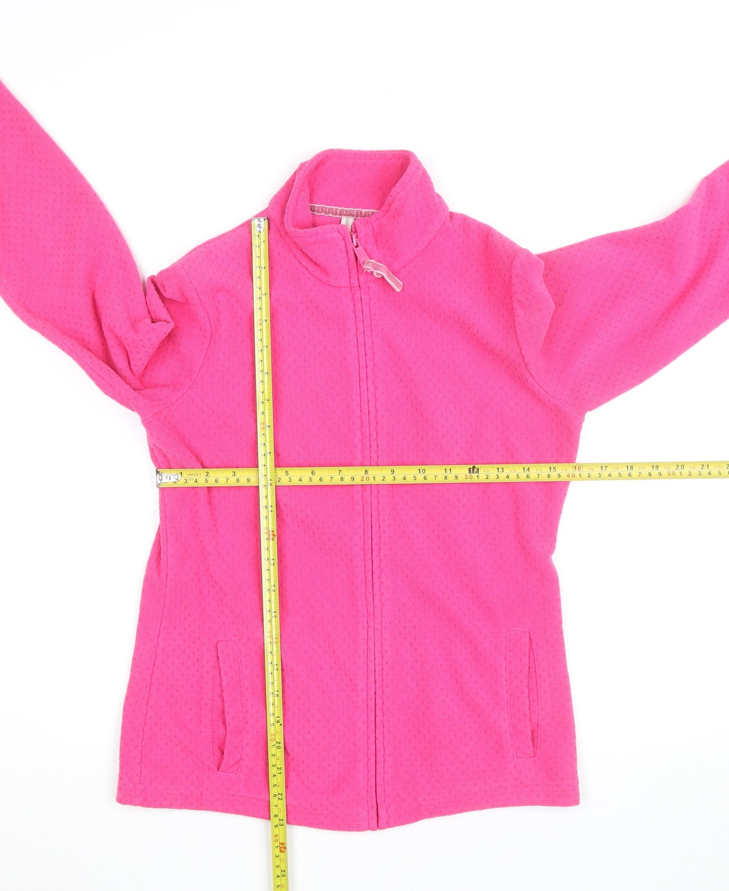 Marks and Spencer Womens Pink Size 8 Fleece Full Zip Activewear Jacket