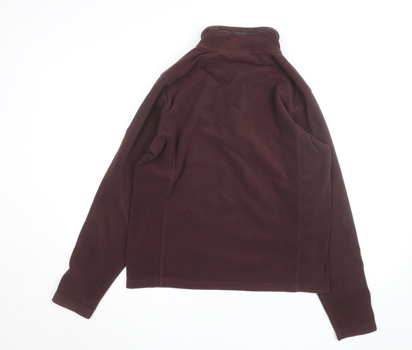 Craghoppers Men's Burgundy Fleece 1/2 Zip Windproof Jacket Size M