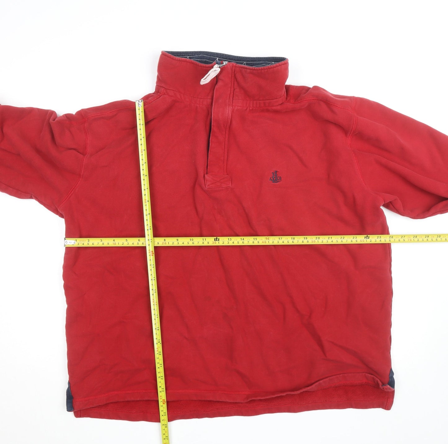 Lazy Jacks Men's Red 2XL 1/4 Zip Cotton Fleece Jacket