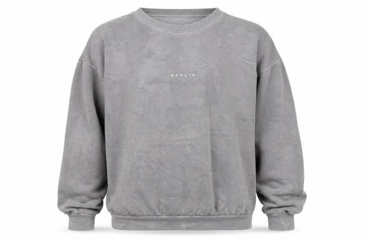 Topman Men’s Grey Berlin Crew Neck Pullover Sweatshirt Size L
