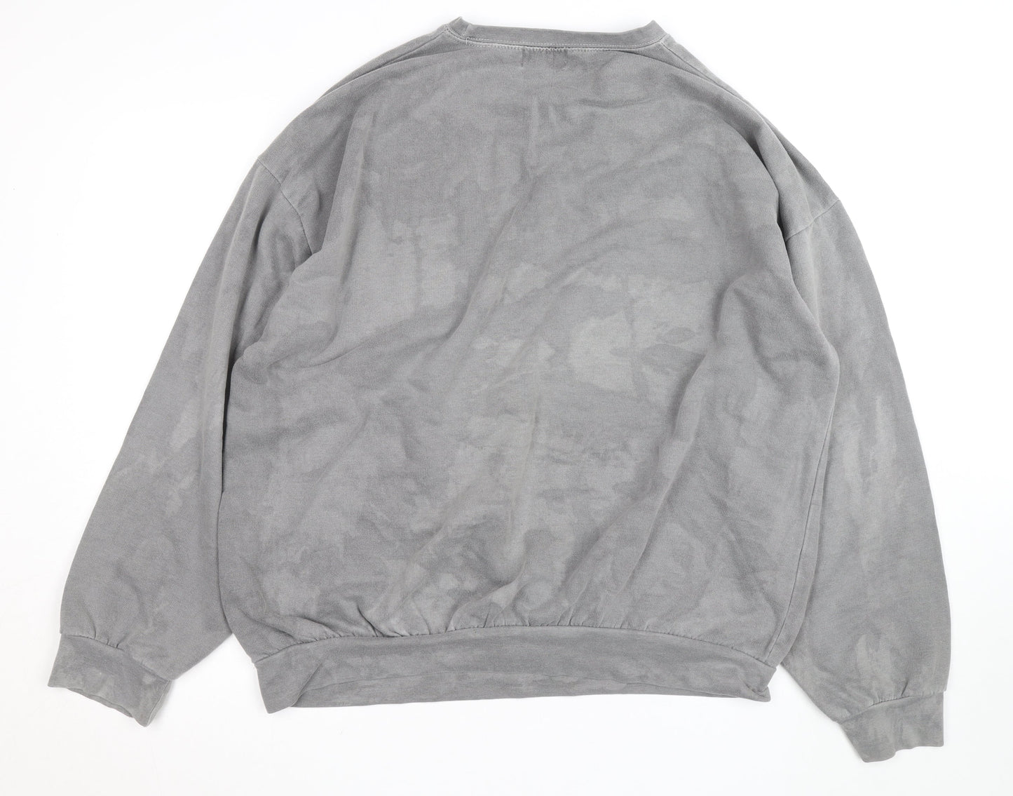 Topman Men’s Grey Berlin Crew Neck Pullover Sweatshirt Size L